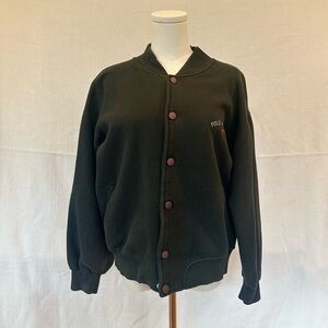 Vintage Polo by Ralph Lauren Dark Green Bomber Jacket (SIZE SMALL/MEDIUM)